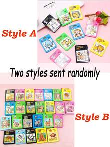 3/5/10 件套什锦颜色/形状拼图，透明纹理彩色动物，华荣路玩具，2 种款式随机发货（随机发货），[部分零件随机发货]，学习用品，拼图，水钻拼图 - 彩色 - 查看 4