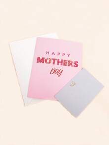 1张精美母亲节贺卡，“母亲节快乐”立体英文贺卡，母亲节礼物（含信封） - 彩色 - 查看 8