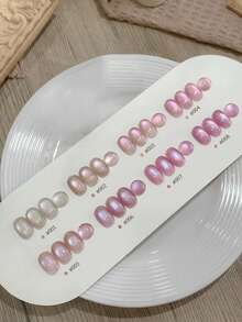 Miss Leia 1-8 15ml Spring/Summer Nail Cherry Blossom Diary Cat Eye Gel Nail Polish, High-Density, Whitening, Versatile Nude Pink Magnetic Nail Polish, Color Gel Clear Coat, Beginner Nail Art, UV LED Curing, Soakable Semi-Permanent, Suitable For Beauty Salons, Nail Salon Sets, DIY, Home, Holiday Gifts For Women, Nail Art - 裸粉色 - 查看 4