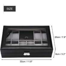 Watch Box, Watch Display Case, Multifunctional Watch Display Case, Jewelry Storage Box For Rings, Organizer, 38186411 - Lime Green - View 2