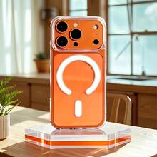 [High-Definition Clear Magnetic Phone Case]Suitable For High-Definition Clarity And Does Not Interfere With The Screen Protector For Apple  Models From 11 To 17promax, Featuring A Hard Back And Soft Edges. - táo (1 cái) - Xem 12