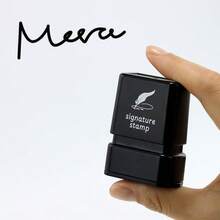 Personalized Signature Seal Stamp | Upload Your Design | Compact 2.2x4.5cm Customizable Space, Ideal For Business Executives & Administrative Staff - S3010 - View 6