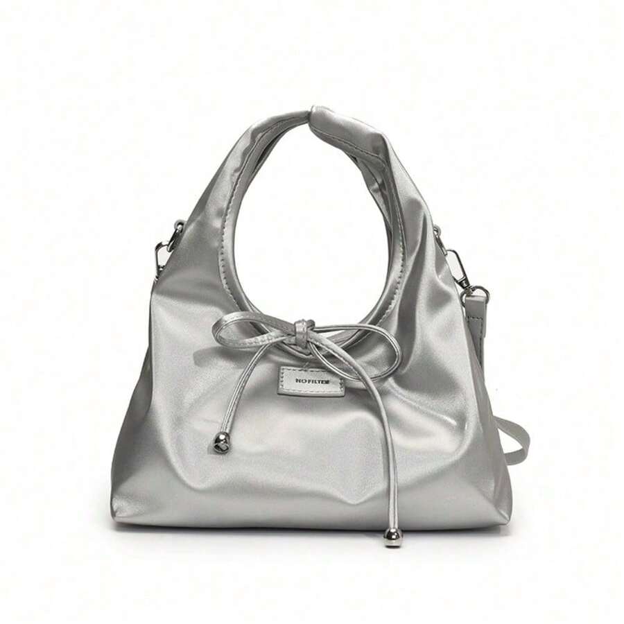 Women Shoulder Bags - Silver - View 1