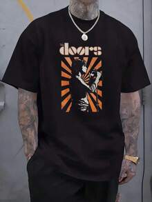 Vintage T-Shirt, Jim Morrison Tee, Men's Women's All Sizes (Mw-115) - 白色 - 查看 1