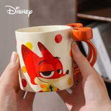 Disney Cốc sứ phiên bản hợp tác chính thức với Zootopia, kèm nơ và hộp quà. - Nhiều màu - Xem 7