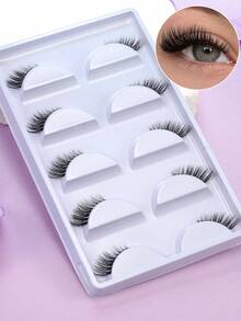 New European And American Style Half-Eye Lashes, Thick And Fluffy 3D False Eyelashes - Black - View 2