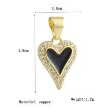 1件铜质壁龛奢华心形吊坠，用途广泛，可DIY制作手链、项链、耳环、包包挂饰等，亦可作为配饰或情人节礼物。 - 彩色 - 查看 3