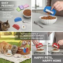 1pc Pet Food Squeezer Food Squeezing Tool Pet Food Dispenser 3 Thickness Portable Efficiently Extracts Food From Bags Tool Pet Feeder Tool