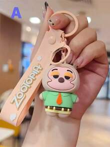 Judy Hopps Officer And Nick Wilde Delicate Keychain, Couple Backpack Pendant Decor, Exquisite Party Gift, Beautiful Small Pendant - Multicolor - View 3