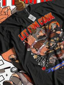 Senshi-Shirt Senshi Food Delicious In Dungeon Anime Japanese Shirt (2) - 黑色 - 查看 5