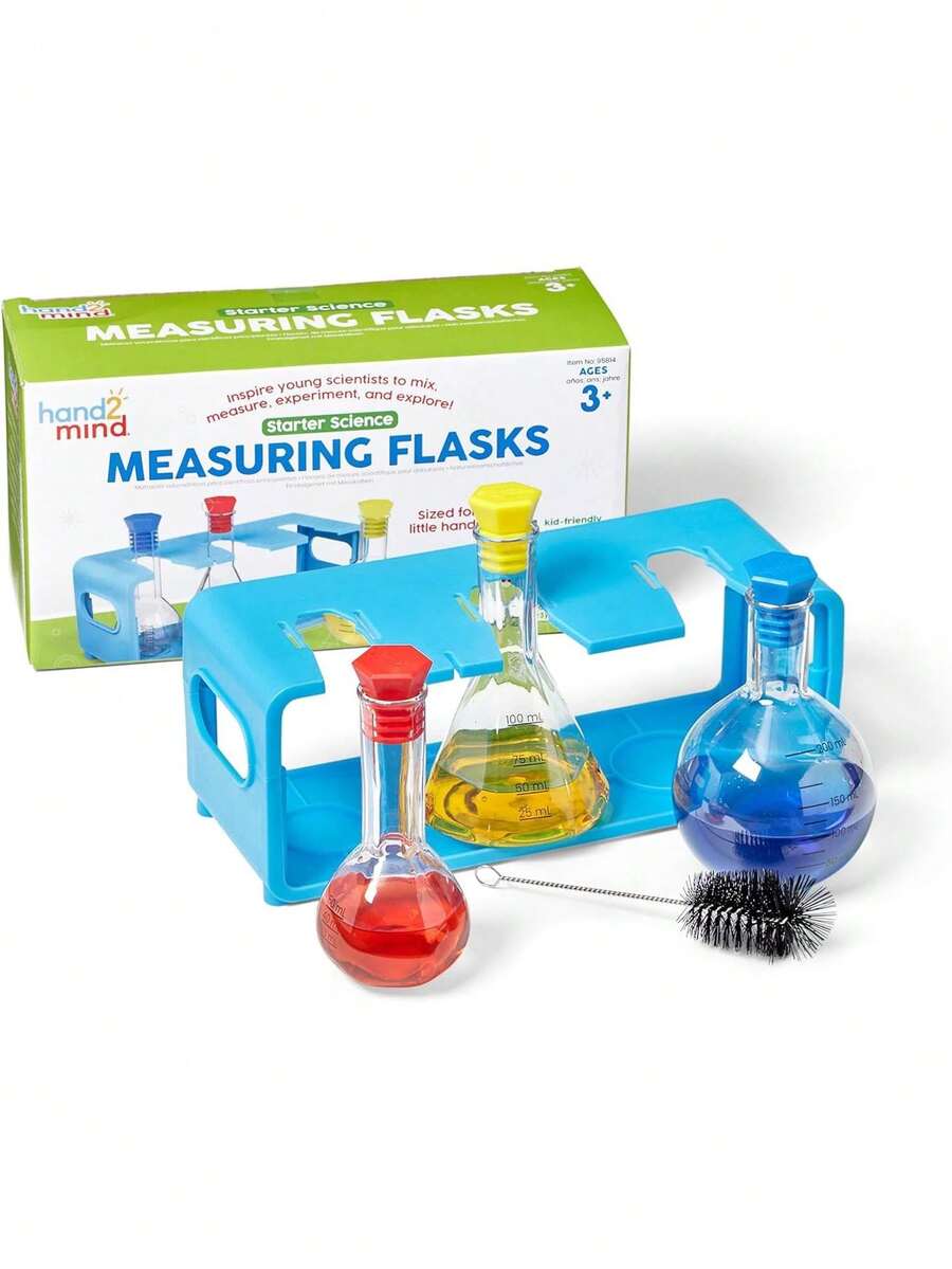 Learning Resources - Juego de frascos de medición de Ciencia para Principiantes a Partir de 3 años,38072005 - Tipo de Enchufe A Japonés (100V) - Ver 1