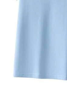 Men's Casual Polo Shirt, Short Sleeve, Collared, Comfortable, Versatile, Suitable For Business, Gatherings, Parties, Spring/Summer Sports - Baby Blue - View 4