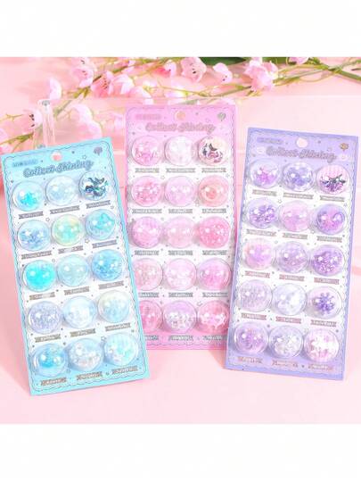 3D立体浮雕贴纸 - 糖果、海洋生物、冰淇淋、太空幽灵、水晶装饰贴纸（儿童版），完美适用于手机壳、笔记本、手工制作、趣味贴纸、日记扩展页、3D立体浮雕贴纸和涂鸦贴纸
