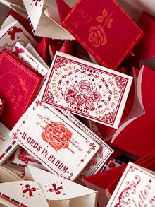 1 Set Mini Love Letter DIY Materials, "I Love You 52 Times" Series, Fragrant Paper Handwritten Scrapbooking Supplies - Multicolor - View 8