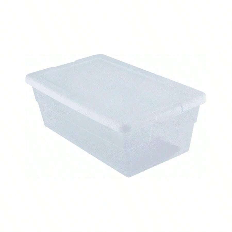 Storage Box 13.5 X 8.3 X 4.8, 6 Qt. Clear Pack of 4 - Paquete de 4 americanos - Ver 1
