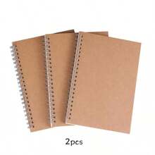 Quaderno a spirale A5, pagine con griglia, adatto per ufficio, lavoro, scuola, forniture per l'aula, regali di fine anno (opzioni di copertina nera/carta kraft), una taglia, consegna casuale della copertina. Adatto anche per forniture scolastiche, stagione back to school. - Multicolore - Visualizzare 15