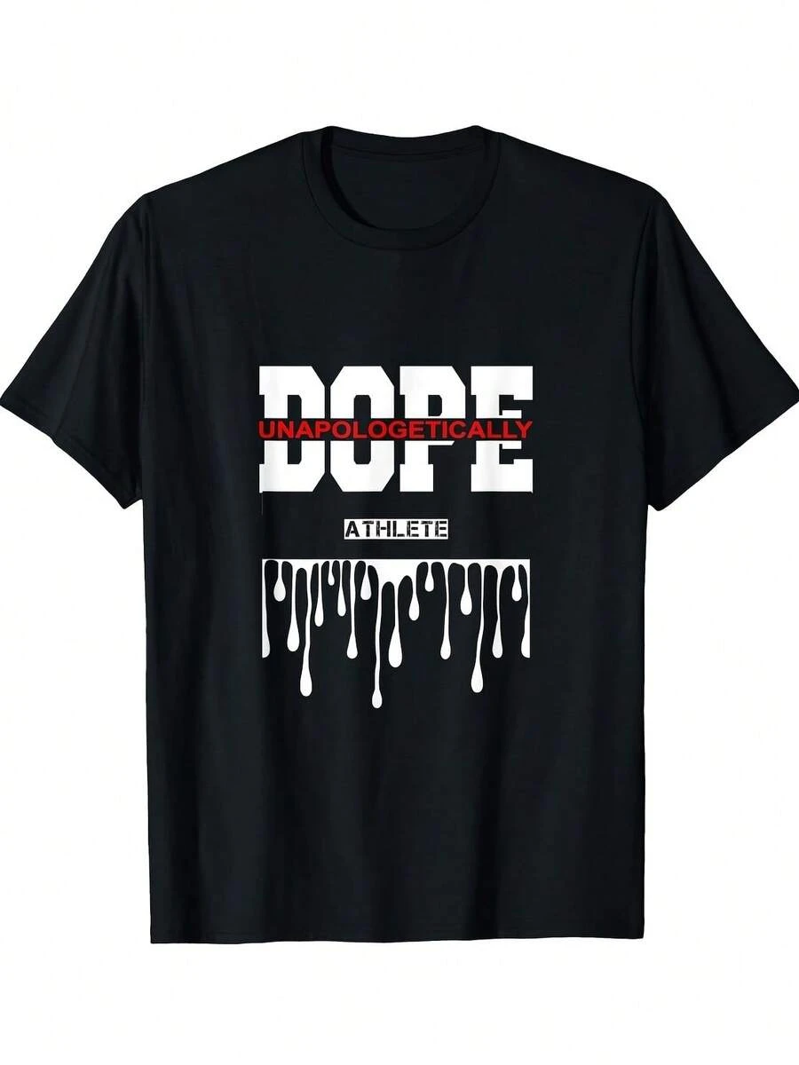 Athte Is Unapologetically Dope Greatest Job T-ShirtAll Season 220g Cotton Single Sided Printed Crew Neck Short Sleeve T Shirt _1 - Đen 49 - Xem 1