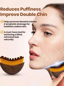 2支/1支淋巴面部按摩刷，干刷式面部按摩刷，面部及下巴塑形淋巴引流按摩器，符合人体工学设计，精准贴合肌肤，缓解疲劳，赠品 - 彩色 - 查看 4