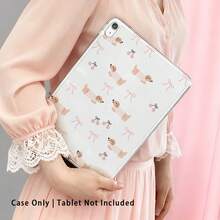 1pc High Transparent Anti-Drop TPU Tablet Case, High Definition Dog Bow Print, Compatible With IPAD 11 2025, MINI6/7, AIR1/2, Air4/AIR5/Air6/AIR7, 9.7 Inch IPad 2019/2020/2021, 10.2 Inch IPad 10/11, AIR11 (2024/2025), PRO11 (2024), PRO11 (2018-2022), PRO12.9 Inch/AIR13 - Multicolor - View 8