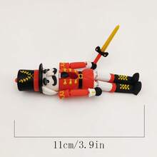 3D打印灵活关节士兵骑士雕像，精细雕刻，手工打造，适合家居和办公室装饰、收藏、爱好者礼物、节日和派对礼品、桌面或书架展示，办公室和节日装饰，非常适合圣诞节、复活节、情人节等各种场合。 - 彩色 - 查看 8