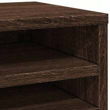 Organiseur de bureau vidaXL couleur marron 36 x 26 x 29,5 cm - Tabac - Voir 7