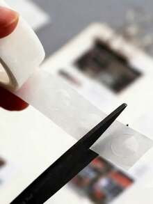 4/10pcs Party & Valentine's Day Decoration Essentials. DIY Material Set, Includes Full Decoration Set, Transparent Nano Double-Sided Adhesive Stickers, Suitable For Office, Moving, Manuals And Packaging Sealing, Office Supplies, Moving Boxes, Gift Wrapping, Long-Lasting , Strong Adhesive, Office Personnel - Multicolor - View 3