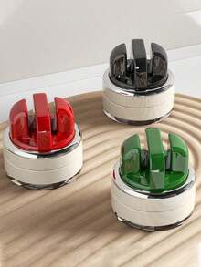 1PC Suction Cup Knife Sharpener Professional Kitchen Tool Wall Mounted Scissor Blade Sharpening Stone Manual Home Use - Multicolor - View 2