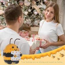 1pc Woven Bee-Animal Gifts, Interesting Hand Crocheted Dolls, Inspirational Gifts For Ladies, Men, Friends And Colleagues. - Multicolor - View 6