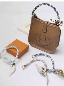 Straps, Scarves, Braided Ropes, Bag Straps, Repurposed Women's Handbag (With Shoulder Strap), Bag Accessories - Multicolor - View 4