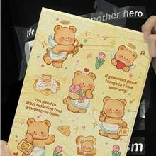 1pc Cute Cartoon Butter Bear Tablet Protective Case For 11 2025/Air 7 2025/10.9/Air4/5/6/10.2/Pro 11/10th/9.7/10.5, Sleep/Wake Function - Black - View 2