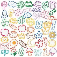 56 piezas de pegatinas de dibujos animados de dopamina para DIY, resistentes al agua y graffiti creativos, adecuadas para tabletas, computadoras, cuadernos, fundas de teléfonos, guitarras, escritorios, tazas de agua, equipaje, tablas de snowboard, decoración de juguetes y pegatinas decorativas para planificadores - Multicolor - Ver 1