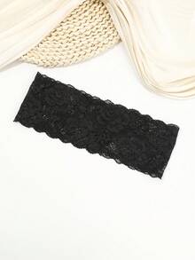 1件蕾丝镂空花朵发带，时尚优雅性感蕾丝发饰，适合日常佩戴、派对、叠戴，优雅发带，女士头巾，运动吸汗带 - 彩色 - 查看 14