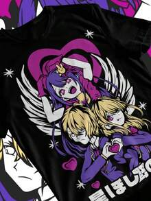 Oshi No Ko Ai Hoshino Anime MAnga Waifu Unisex-Shirt Soft Tee All Sizes - 黑色 - 查看 1