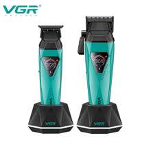 VGR Professional Hair Clipper Set, 9000 RPM High-Speed Hair Clipper, Salon-Grade Cordless Hair Clipper Set With Wireless Charging Base, Fast Charging, Extra-Long Runtime, Digital Display, Men's Hair Clipper V-877 S2 - Nhiều màu - Xem 7