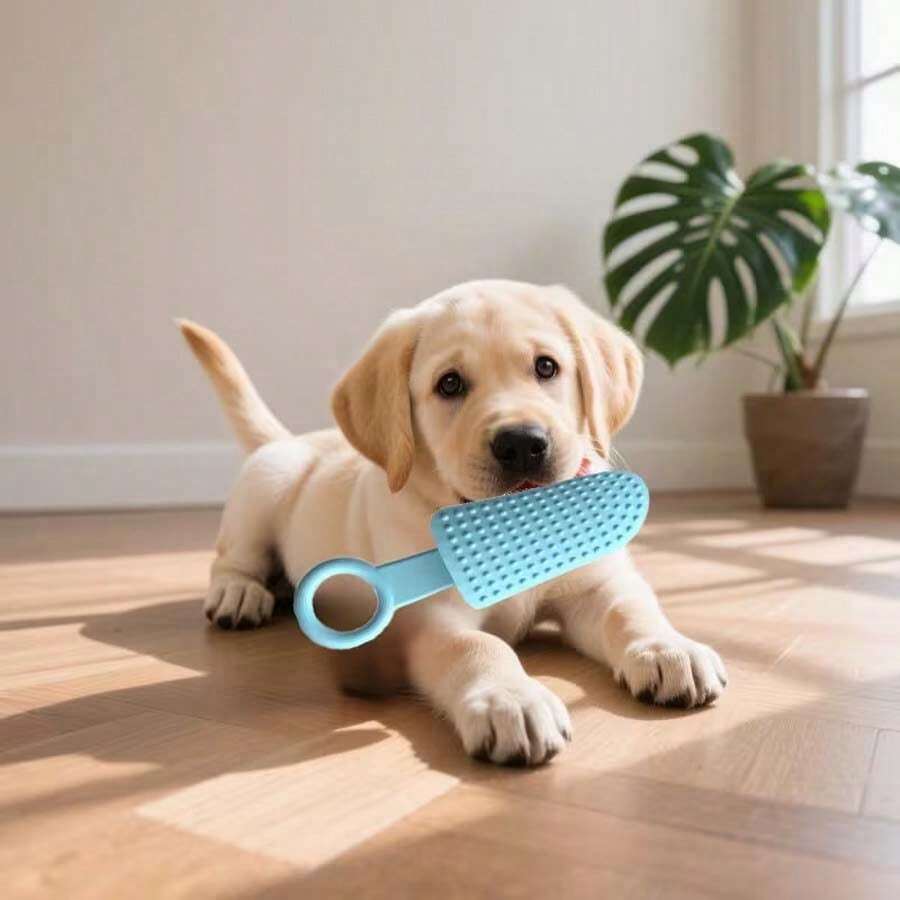 New Puppy Teeth Cleaning Chew Toy, Suitable For Small Dogs, TPR Material Pet Toy - Random Color - View 1