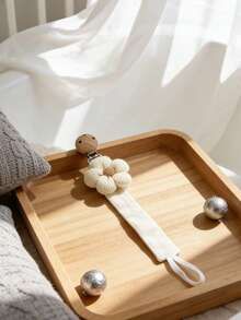 Clips personalizados para chupetes de bebé, juguetes de dentición, diseños de correas de tela - Flor, Zanahoria, Conejo, Clips para chupetes - Multicolor - Ver 10