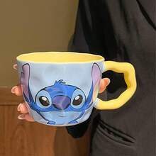Disney New Stitch Ceramic Mug, High-Quality Coffee Cup, Office/Birthday Gift For Women - Multicolor - View 4