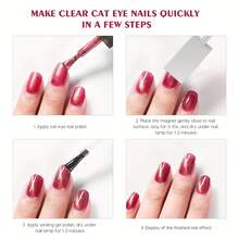 3pcs Cat-Eye Nail Tool Suitable For Nail - Durable With Precision Hole For Cat-Eye, Compatible For Nail Artists & Hobbyists - Multicolor - View 8