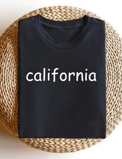 Comforalifornia Shirt, Wesoast Tee, Graphic California Hirt, Cali Girl Sweahirt, California State Shirt, Cali Woman Gift220G Heavyweight 100% Cotton T-Shirt.  With Butterfly Print Pattern, Suitable For Girls And Wo's Short Sved Round Neck Inspirational Shirt, Cute Aesthetic Y2K Style Summer Top, Suitable For Outdoor, Family, Work Or Street Wear Casual Loose Daily T-Shirt