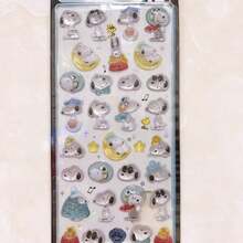 1pc Anime Cartoon Sticker, Cute Animal Kitten Sticker, Reusable Waterproof Sticker, DIY Craft Sticker, Suitable For DIY Phone Cases, DIY Sticker Notebooks, DIY Crafts, Laptops, Gift Packaging, Party Decoration, Perfect Holiday Gift, Gifts For Fans And Friends(Random Style)