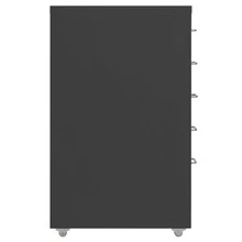 vidaXL Classeur mobile antracite 28x41x69 cm metal - Cinza - Ver 2