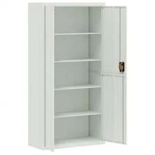 vidaXL Classeur grigio chiaro 90x40x180 cm acciaio - Grigio - Visualizzare 1
