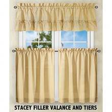 Ellis Curtain Stacey Balloon Cenefa, 56 x 30 Tiers, , 1 uds. por Paquete(71.1An x 91.4Al cm (1 Paneles) Almond) - Multicolor - Ver 5