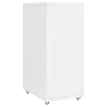 vidaXL Classeur mobile Branco 28x41x69 cm Metal - Branco - Ver 4