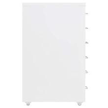 vidaXL Classeur mobile Branco 28x41x69 cm Metal - Branco - Ver 2