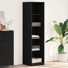 vidaXL Armadio Chêne nero 50 x 50 x 200 cm Bois d'ingénierie - nero - Visualizzare 2