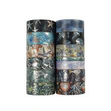 12卷/盒复古箔纸蝴蝶花卉图案和纸胶带，易撕不伤纸，创意蝴蝶植物花卉设计贴纸，适用于剪贴簿和日记信封装饰，送朋友的礼物