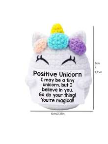 1pc Cute Kittens, The Sun, Rainbow Horses And Koalas Can Bring Smiles And Transmit Positive Energy. It Is A Very Creative Choice To Encourage Friends With A Card Full Of Positive Energy. This Warm-Hearted Flower Full Of Emotion, Placed On The Desktop Or The Dashboard Of A Car, Is Also A Beautiful Scenery. - Multicolor - View 6