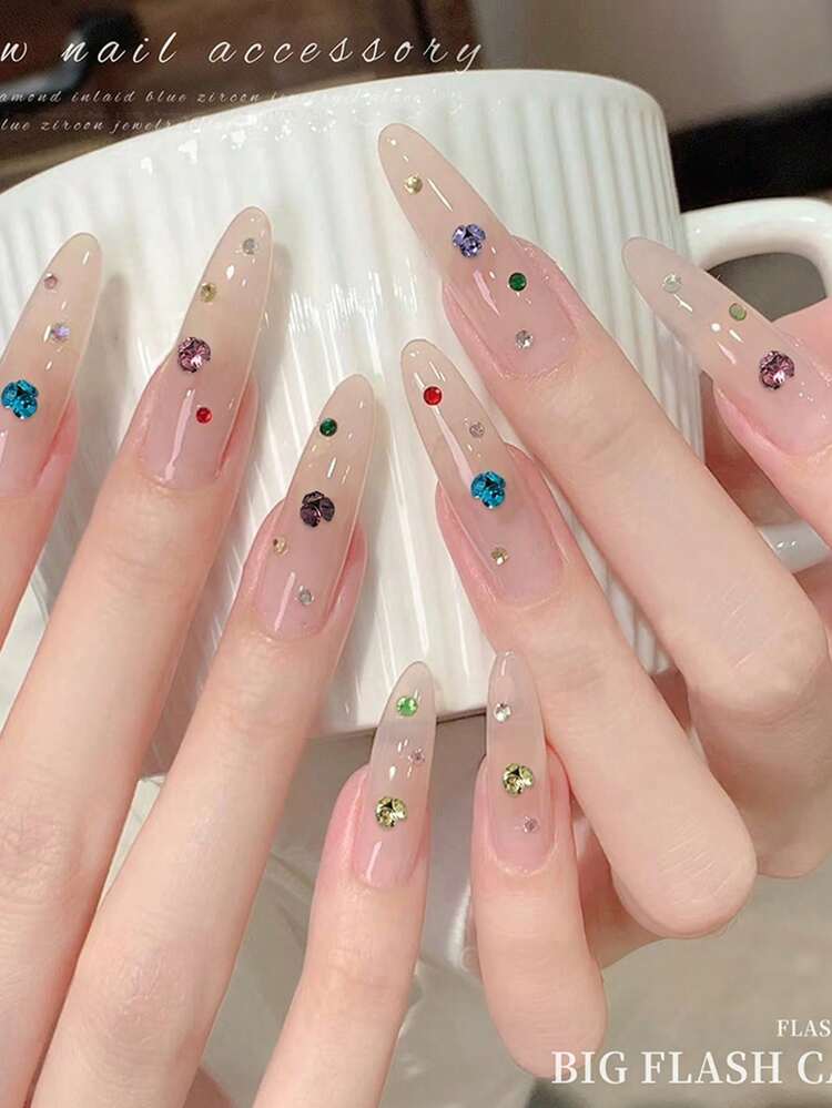 20Pcs/Bag Nails Charms 3mm Pile Rhinestones Alloy 3D DIY Nail Art Jewelry Diamonds Decoration - Multicolor - View 5