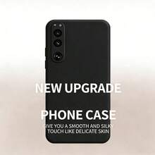 1 Black Phone Case, Compatible With Sony Xperia 10 V/Xperia 10 IV/Xperia 1/Xperia 5 II/ Phone Cases. The Cover Is Made Of Soft And Comfortable Material, Providing Anti-Slip, Anti-Sweat, And Anti-Fingerprint Properties - Black - View 4